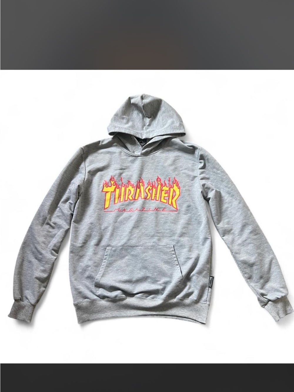 Thrasher Gray Flame Hoodie Youth